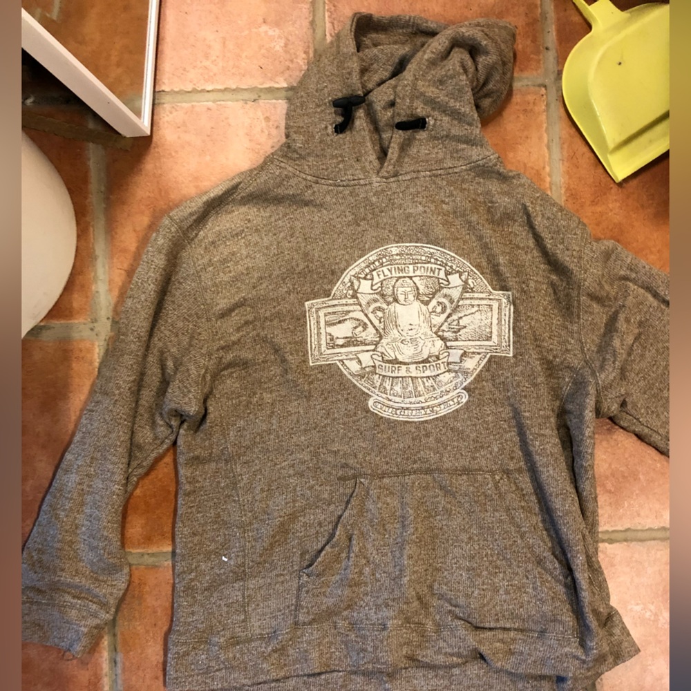 MV Sport Tan Hoodie with Surf Graphic